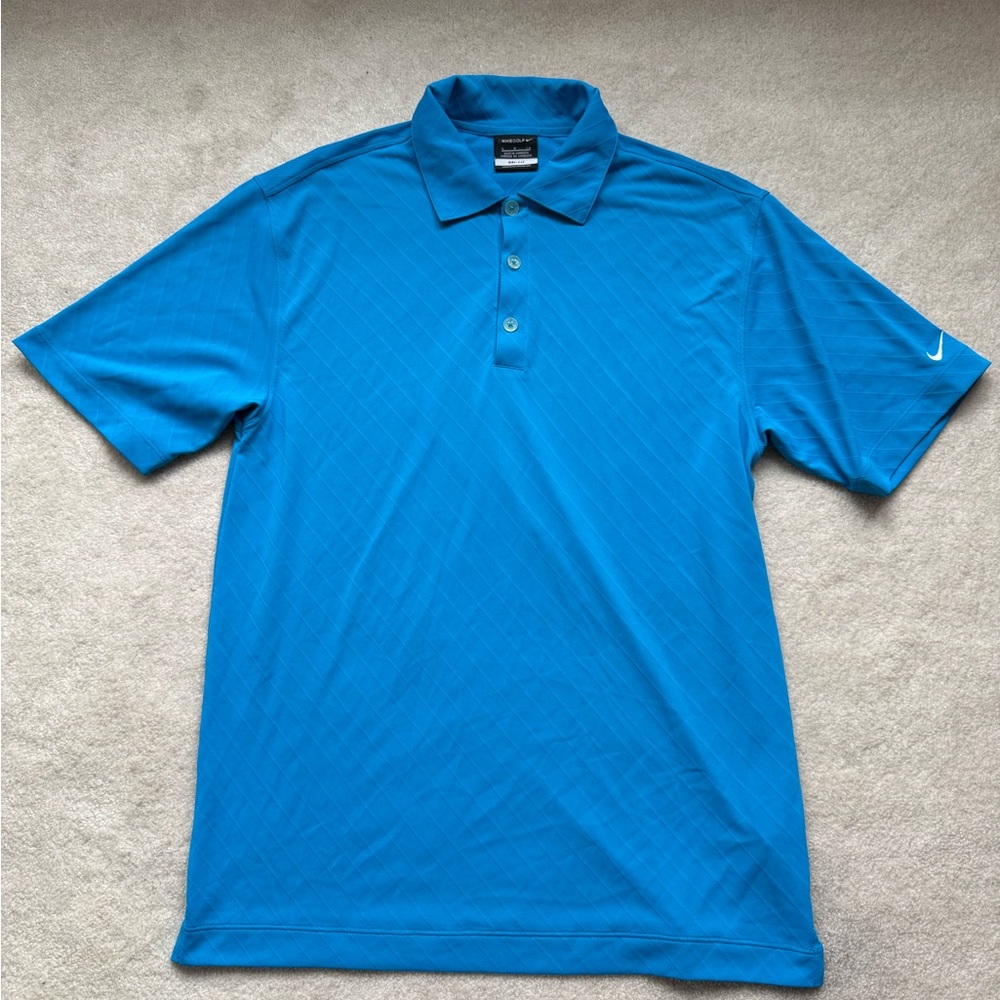 Nike Vibrant Blue Polo Golf Shirt